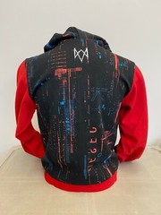 Watch Dogs 3 Crypto Hoodie Red Medium **Brand New** Official Ubisoft