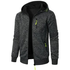 Men Hooded Sports Cardigan Jacket Casual Sweatshirt Baseball Hoodies Winter Fall