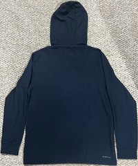 Quiksilver Men’s Textured Pullover Hoodie Navy Blue Size M