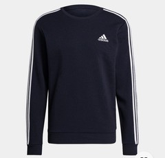 New $55 – Adidas men Essentials Fleece 3-Stripes Sweatshirt (Medium)