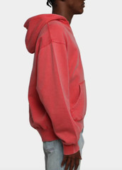 MNML Open Neck Hoodie Vintage Red Sizes XS, S, M, L, XL & XXL NEW Men Sweatshirt
