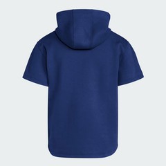 adidas Dugout Short Sleeve Hoodie (Gender Neutral) Blue