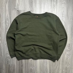 XL Blank Green Hanes Soft Sweat Crewneck Sweatshirt