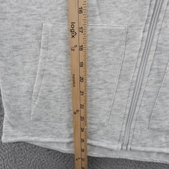 Colosseum Mens Light Gray Heather Full Zip Hoodie Size Small NWT