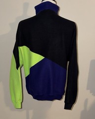 VTG Street Closed Fleece Colorblock 1/4 Zip Pullover Size XL