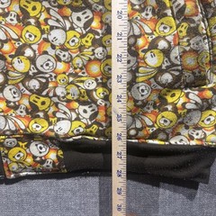 Raw Blue Hoodie Mens 3XL Multicolor Cartoon Animal Full Zip Fleece Graphic