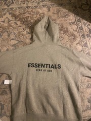 essentials hoodie dark oatmeal small