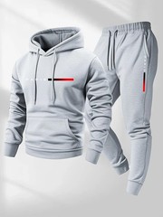 2025 Letter Printed Sportswear Set Men’s Hooded Sweatshirt Long Pants Set Spring