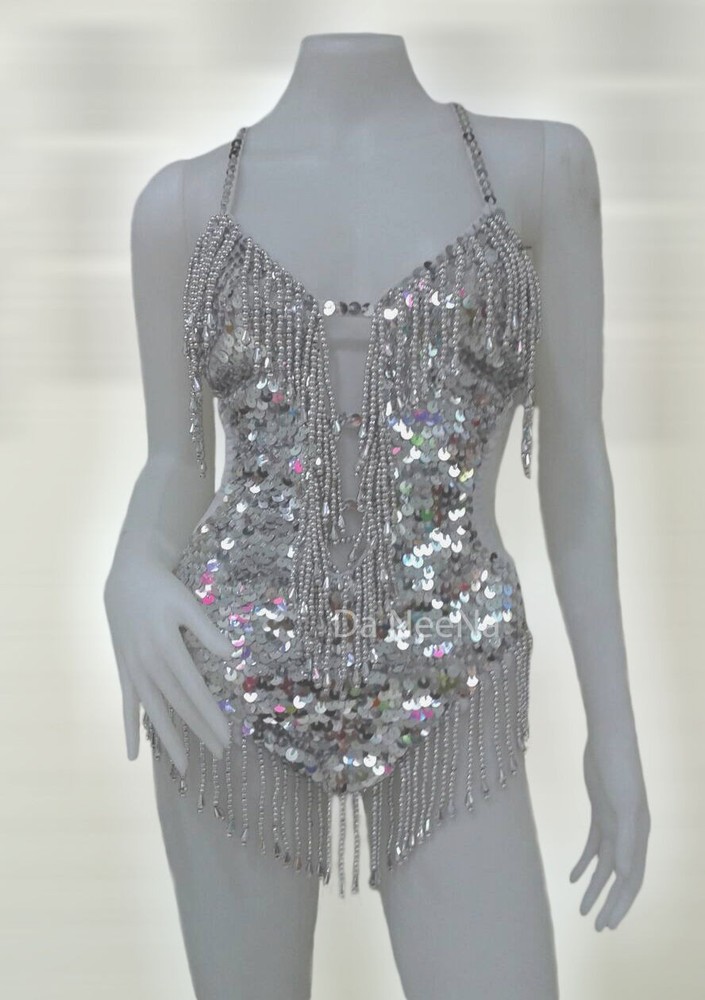 Da NeeNa M540 Little Rabbit Showgirl Vegas Stage Leotard Bodysuit XS-XL