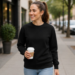 Mens Plain Crewneck Sweatshirt 3 Pack Bulk Lot Solid Pullovers S-3XL