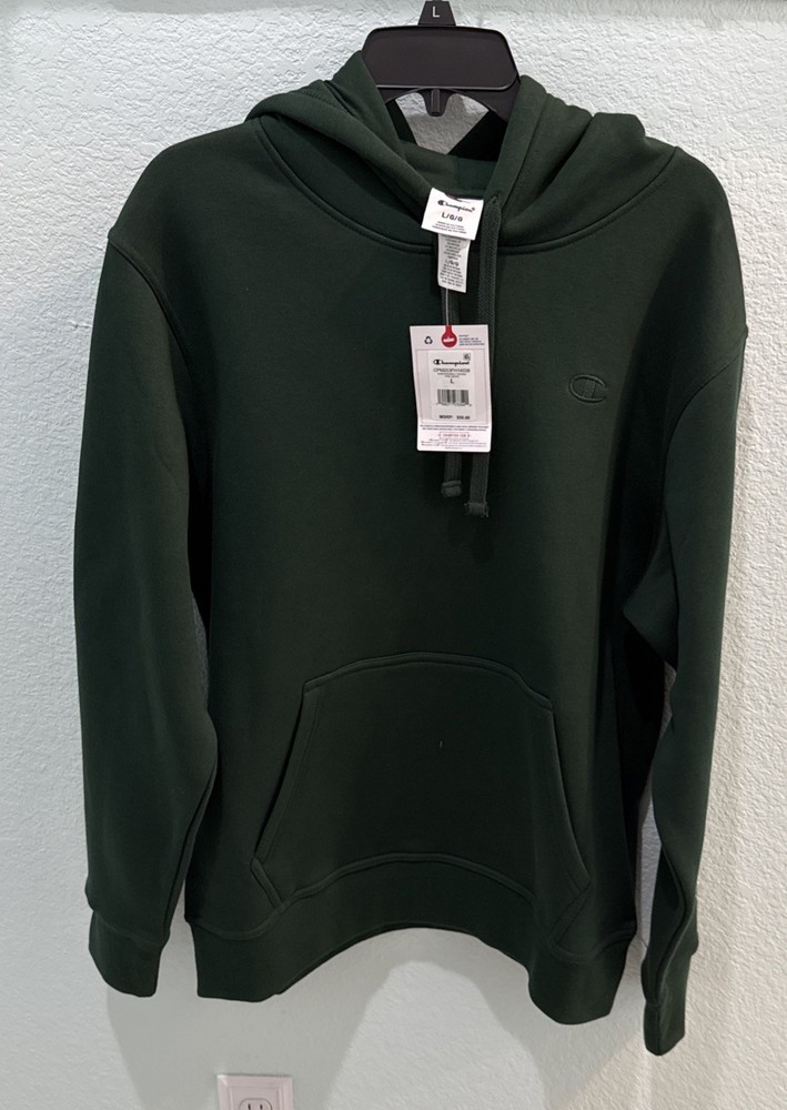 Champion Mens Pine Grove Pullover Hooded Sweatshirt With C Logo