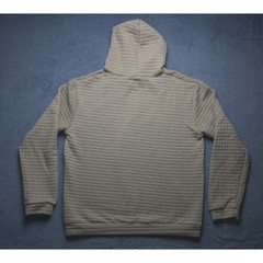 Vogue Sport Fashion Hoodie Size XL Beige Quilted Very Soft 100% Polyester