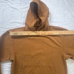 Nike Air Jordan Essential AOP Fleece Hoodie Mens S Brown DC9707-241 Basketball