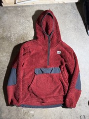 The North Face Campshire Men’s Red 1/4 Zip Fleece Hoodie Size Medium