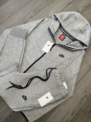 Nike Tech Fleece Full-Zip Hoodie & Joggers Set Grey Sizes S-L |FREE SHIPPING|