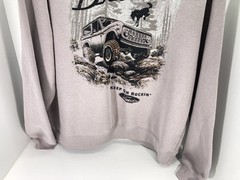 Ford Bronco Sweatshirt Men Size XL Gray Pullover Fleece Crew Neck Cotton NWT