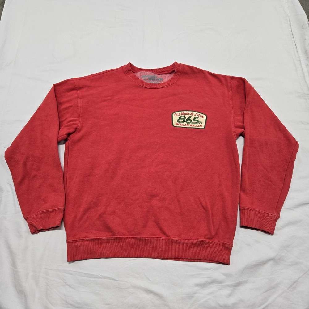 EUC Size MEDIUM Morgan Wallen 865 Sweatshirt One Night At A Time Dangerous Times