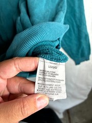 Under Armour Hoodie Mens Large Blue Fleece Lined Pockets Ribbed Hem Drawstring