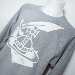 Vivienne Westwood Anglomania Men’s Classic Sweatshirt Medium Size Grey Orb Logo