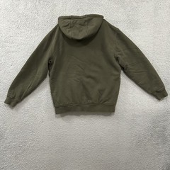 Katahdin Iron Works Hoodie Men Medium Green Sherpa Lined Full Zip Fleece LL Bean