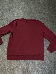 J.Crew Sweatshirt Mens L Burgundy Garment Dyed French Terry Crewneck Pullover
