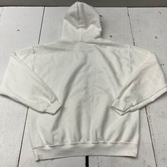 Gildan White Solid Heavy Blend Long Sleeve Hooded Sweatshirt Adult Unisex L
