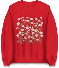 Wildflower Daisy Meadow Jumper – Aesthetic Botanical Nature Floral Garden Gift