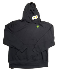 NEW John Deere Black Men’s sz Large Hoodie Sweatshirt Farm Idaho NWT