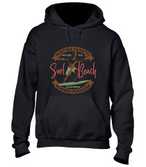 SURFING FANATIC HOODY HOODIE COOL SURFER DESIGN SUMMER HOLIDAY CLOTHING TOP