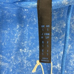 Adidas Hoodie Mens Small Acid Wash 3 Stripe Reverse Weave Sweatshirt Pullover