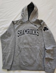 Shamrocks ☘️ Hoodie Mens XL Champion S Gray Green Embroidered Logo
