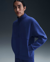 Nike 24.7 Mens Dri-FIT 1/2-Zip Soft Fleece Pullover Top Royal Blue M L