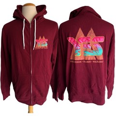 YES – ANDERSON • RABIN • WAKEMAN (2018) Official Full Zip Tour Hoodie Size Large