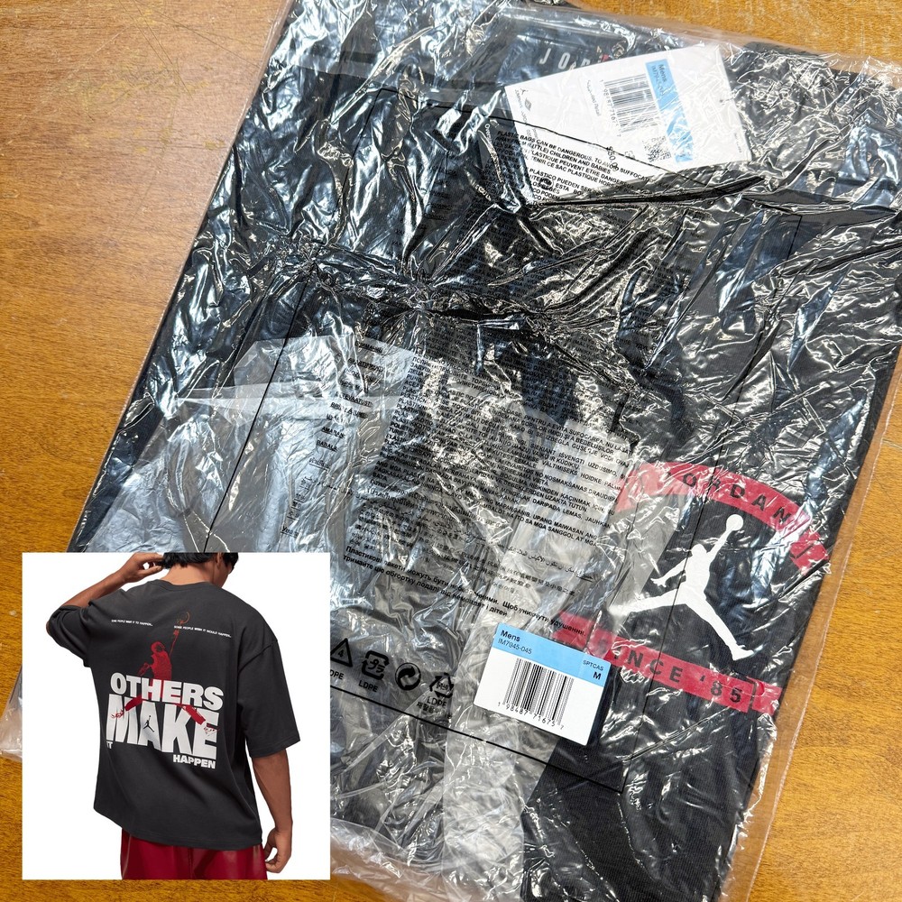 *NEW* Men NIKE Jordan Oversized Reissue T-Shirt BLACK (IM7945-045) 👍