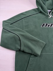 Vtg Nike Pullover Hoodie Sherpa Fleece Green Travis Scott 90s Y2K Mens M RARE