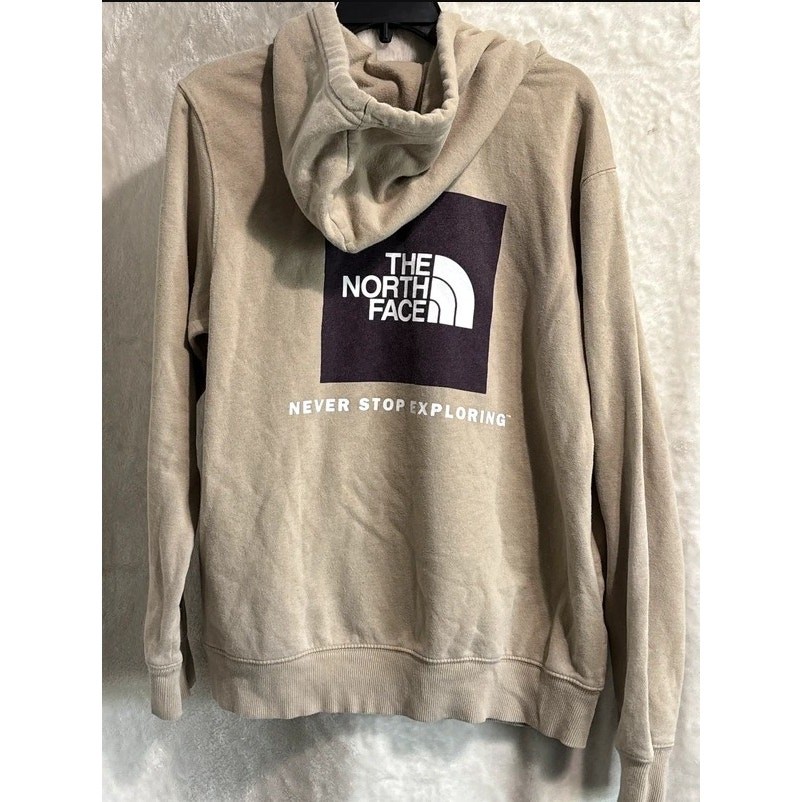The North Face Men’s Beige Logo Pullover Hoodie Size Medium