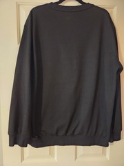 Men’s XXL Letter Print Round Neck Long Sleeve Casual Lightweight Sweatshirt