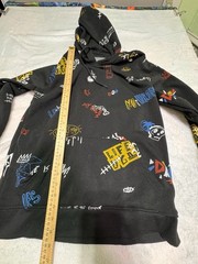 Brooklyn Cloth Hoodie Men Size M Black Sweatshirt Hip Hop Back To School Doodle