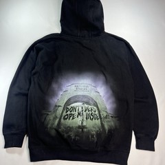 Walking Dead Hoodie Blk Universal Studios Dont Open Dead Inside Large AMC Horror