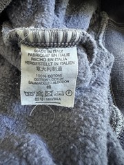 John Galt Sweatshirt One Size BLUE Seattle Crewneck Pullover Made Italy