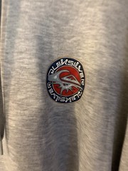 NEW! Men’s Quicksilver Grey Heather Hooded Pullover Size XXL