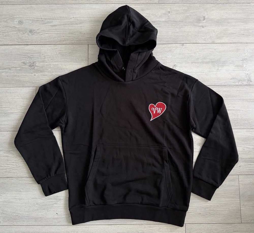 Vivienne Westwood Hoodie LARGE Size Embroidered Hearth Logo Patch Black Cotton