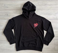 Vivienne Westwood Hoodie LARGE Size Embroidered Hearth Logo Patch Black Cotton