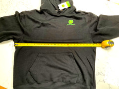 NEW John Deere Black Men’s sz Large Hoodie Sweatshirt Farm Idaho NWT