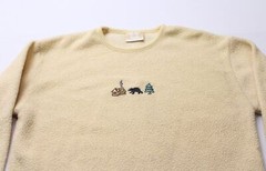 Art Unlimited Unisex Adults Vintage Sherpa Sweatshirt CA4 Yellow See Description