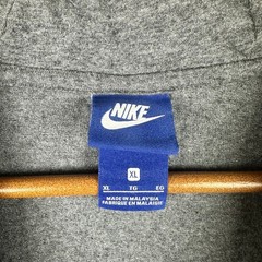 Nike Sportswear Full Zip Hoodie Mens XL Gray Lightweight Jersey Sweatshirt
