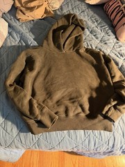 Yeezy Season 6 Hoodie Grey Oversized Rare Sz Xs Pullover Pockets