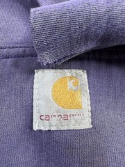 Vtg Carhartt J149 Jacket Full Zip Thermal Lined Faded Distressed Paint Marks L