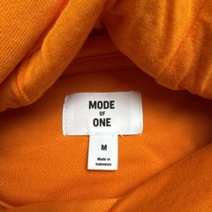 Mode of One Relaxed-Fit Orange Hoodie w/Pocket Men’s Sweatshirt Size M, 0136