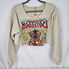 Customized! Life Clothing Co Woodstock 69 Sweatshirt Sz M Beige See Description